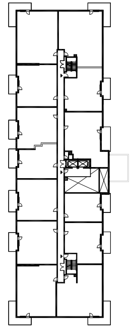 Disposition des condos locatif de l'Floor 2 du projet Baldwin