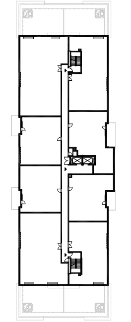 Disposition des condos locatif de l'Floor 8 du projet Baldwin